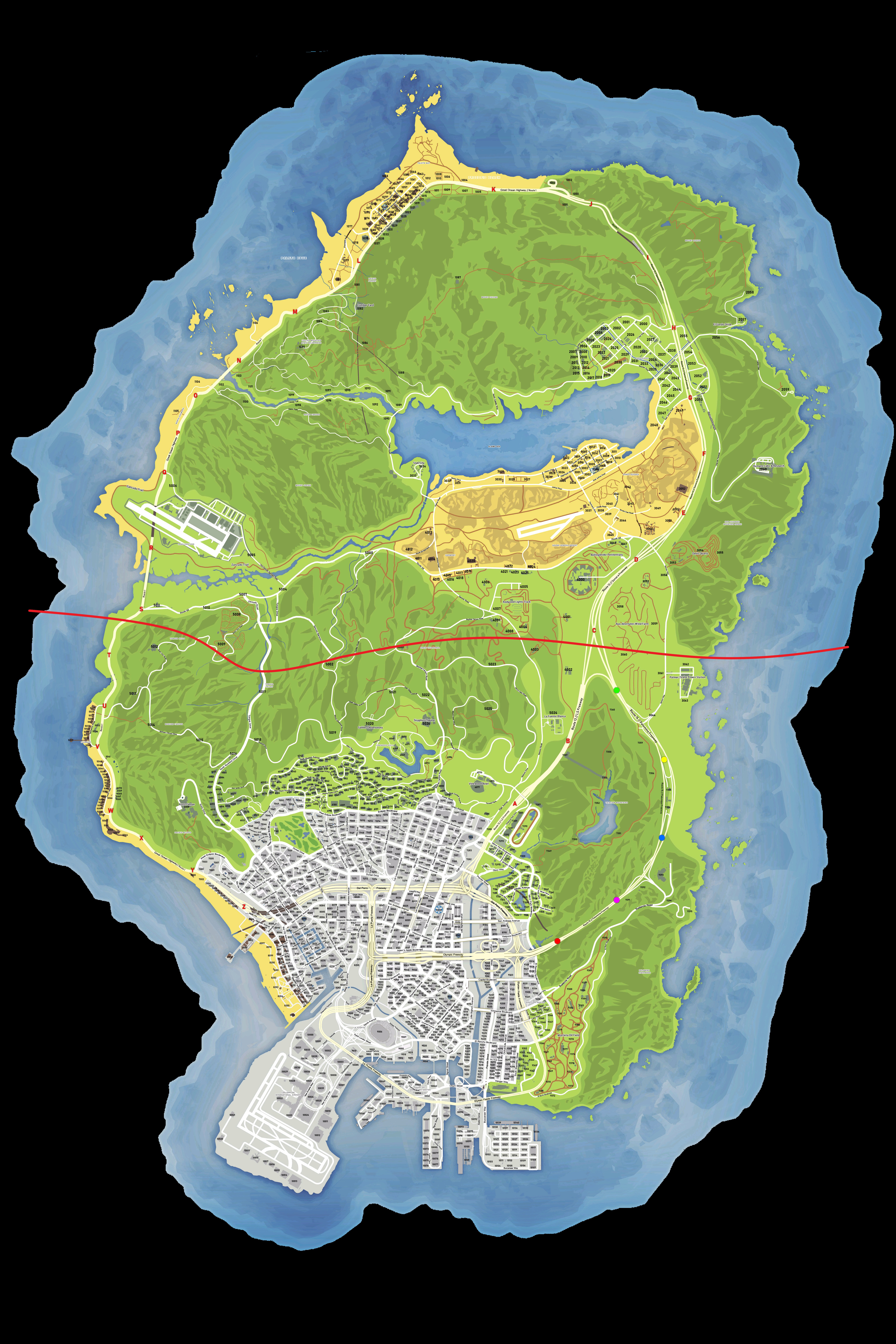 Carte GTA V
